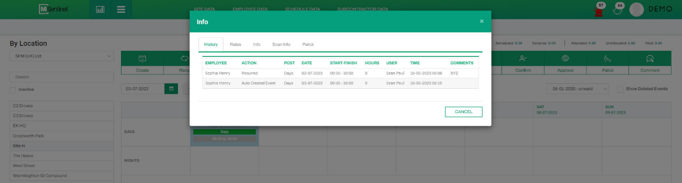 schedule-byemp